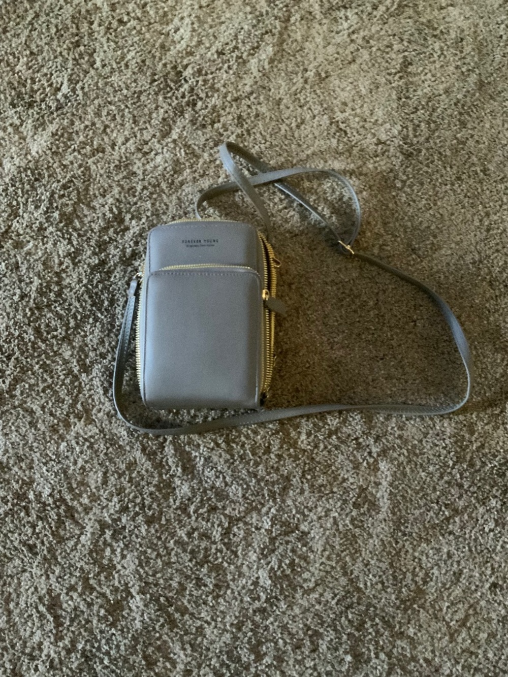 Slim phone purse handbag crossbody beautiful taupe color